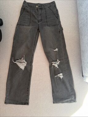 Katie J NYC Distressed Washed Black Jeans for Kids